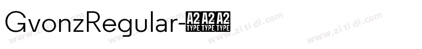 GvonzRegular字体转换
