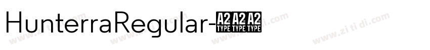 HunterraRegular字体转换