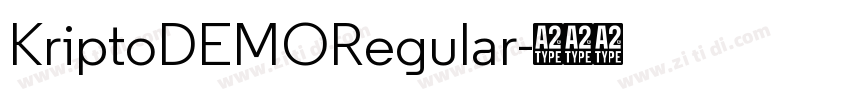 KriptoDEMORegular字体转换