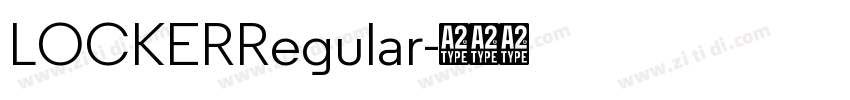 LOCKERRegular字体转换