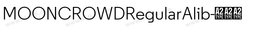 MOONCROWDRegularAlib字体转换 MOONCROWDRegularAlib字体转换