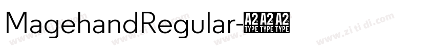 MagehandRegular字体转换