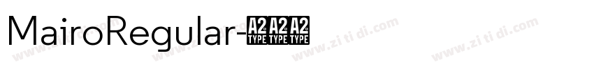 MairoRegular字体转换