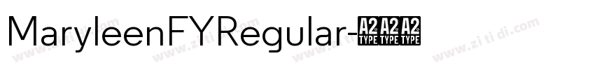 MaryleenFYRegular字体转换