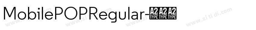 MobilePOPRegular字体转换