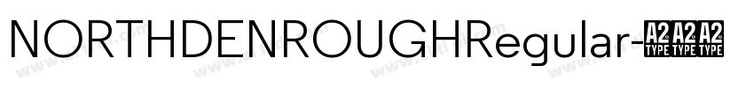 NORTHDENROUGHRegular字体转换