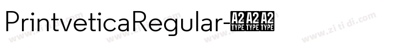PrintveticaRegular字体转换
