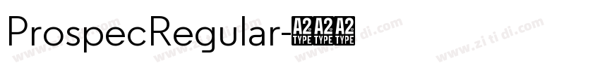 ProspecRegular字体转换