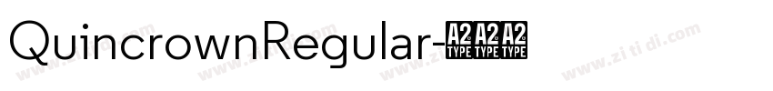 QuincrownRegular字体转换