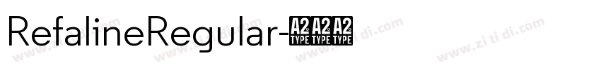 RefalineRegular字体转换