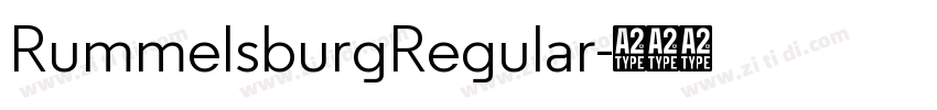 RummelsburgRegular字体转换