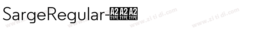 SargeRegular字体转换 SargeRegular字体转换
