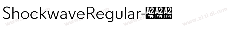 ShockwaveRegular字体转换