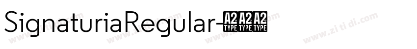 SignaturiaRegular字体转换