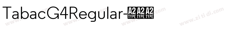 TabacG4Regular字体转换