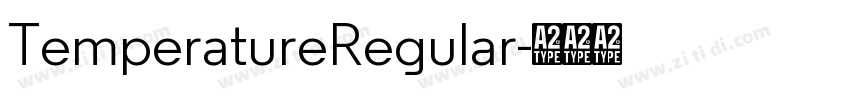 TemperatureRegular字体转换
