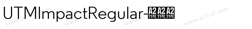 UTMlmpactRegular字体转换