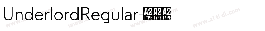 UnderlordRegular字体转换