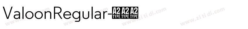 ValoonRegular字体转换