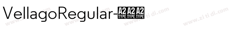 VellagoRegular字体转换