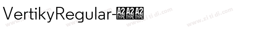 VertikyRegular字体转换