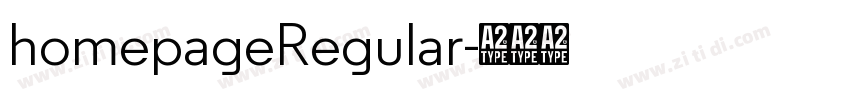 homepageRegular字体转换