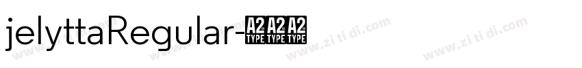 jelyttaRegular字体转换