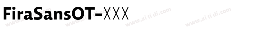 FiraSansOT字体转换