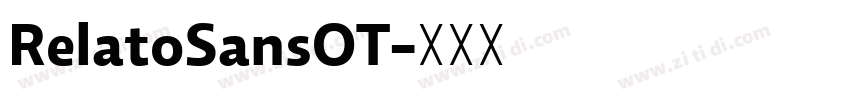 RelatoSansOT字体转换