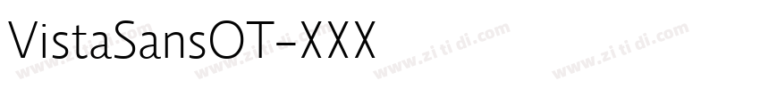 VistaSansOT字体转换