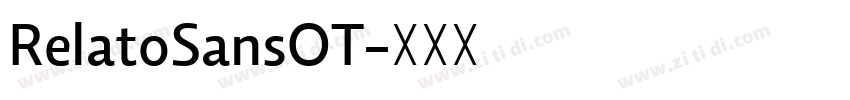 RelatoSansOT字体转换