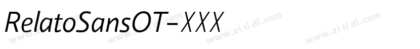 RelatoSansOT字体转换