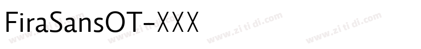 FiraSansOT字体转换