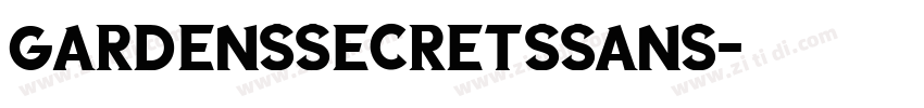 GardensSecretsSans字体转换