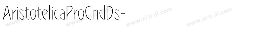 AristotelicaProCndDs字体转换