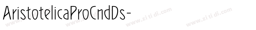 AristotelicaProCndDs字体转换