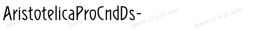 AristotelicaProCndDs字体转换