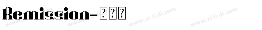 Remission字体转换