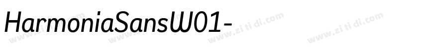 HarmoniaSansW01字体转换