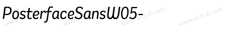 PosterfaceSansW05字体转换