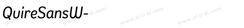 QuireSansW字体转换