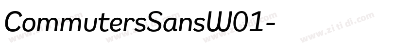 CommutersSansW01字体转换