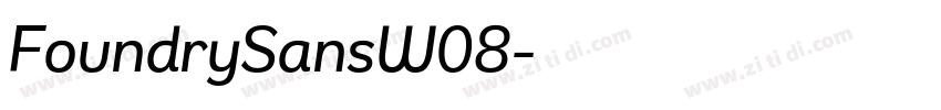 FoundrySansW08字体转换 FoundrySansW08字体转换