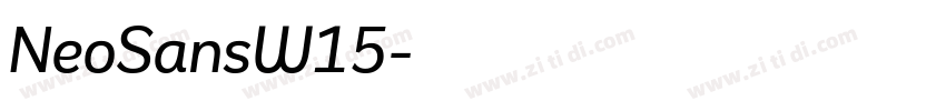 NeoSansW15字体转换