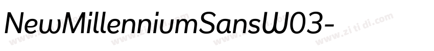 NewMillenniumSansW03字体转换