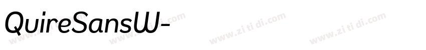 QuireSansW字体转换