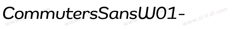 CommutersSansW01字体转换
