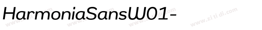 HarmoniaSansW01字体转换