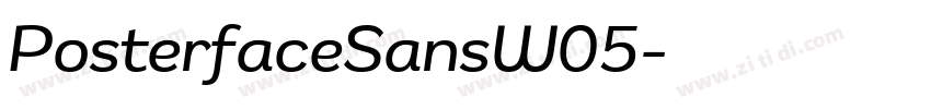 PosterfaceSansW05字体转换