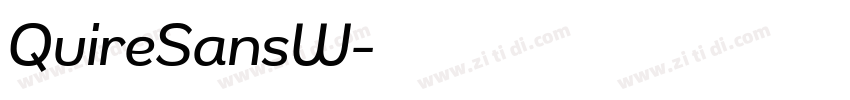 QuireSansW字体转换